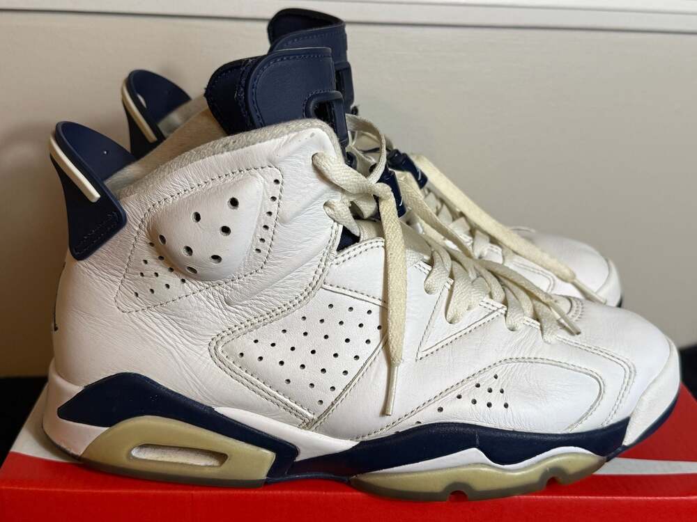 2000 Nike Air Jordan 6 Retro+ White Midnight Navy